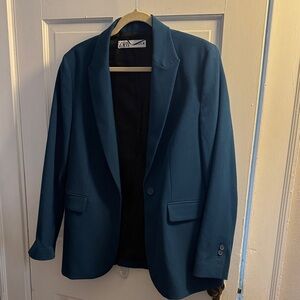 Zara Teal Blazer
